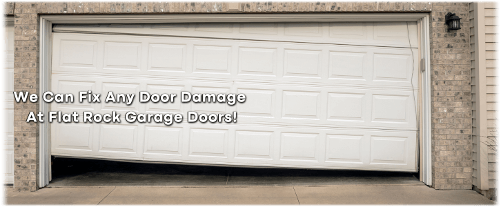 Garage Door Off Track In Flat Rock